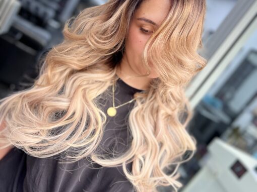Seamless Blonde Extensions Transformation